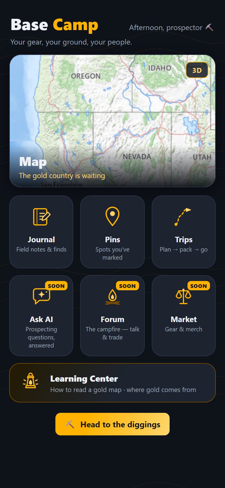 Base Camp — your member home page